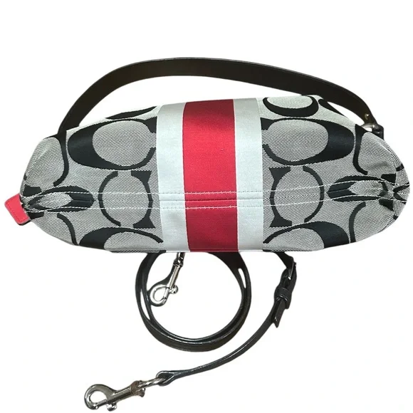 Coach Signature with Stripe shoulder / crossbody bag - Picture 6 of 14